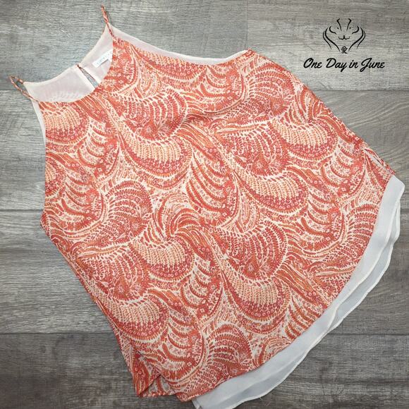 Violet + Claire Sleeveless Layered Top Size M - Picture 1 of 4